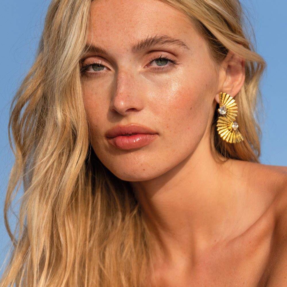 Exquisite Flamenco Crystal Earrings for Women – Handmade Spanish Dance Jewelry – Perfect for Performances, Parties & Special Occasions