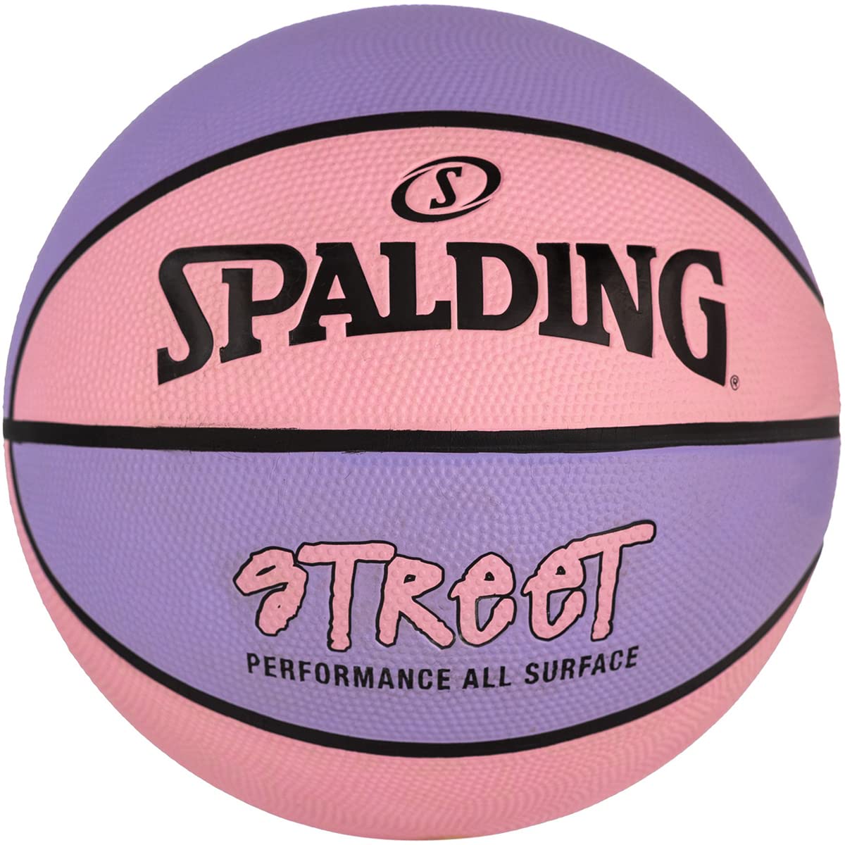 Spalding Street Outdoor Basketball - Durable Rubber Basketball for Street, Park & Driveway Play - Perfect for Pickup Games & Outdoor Training