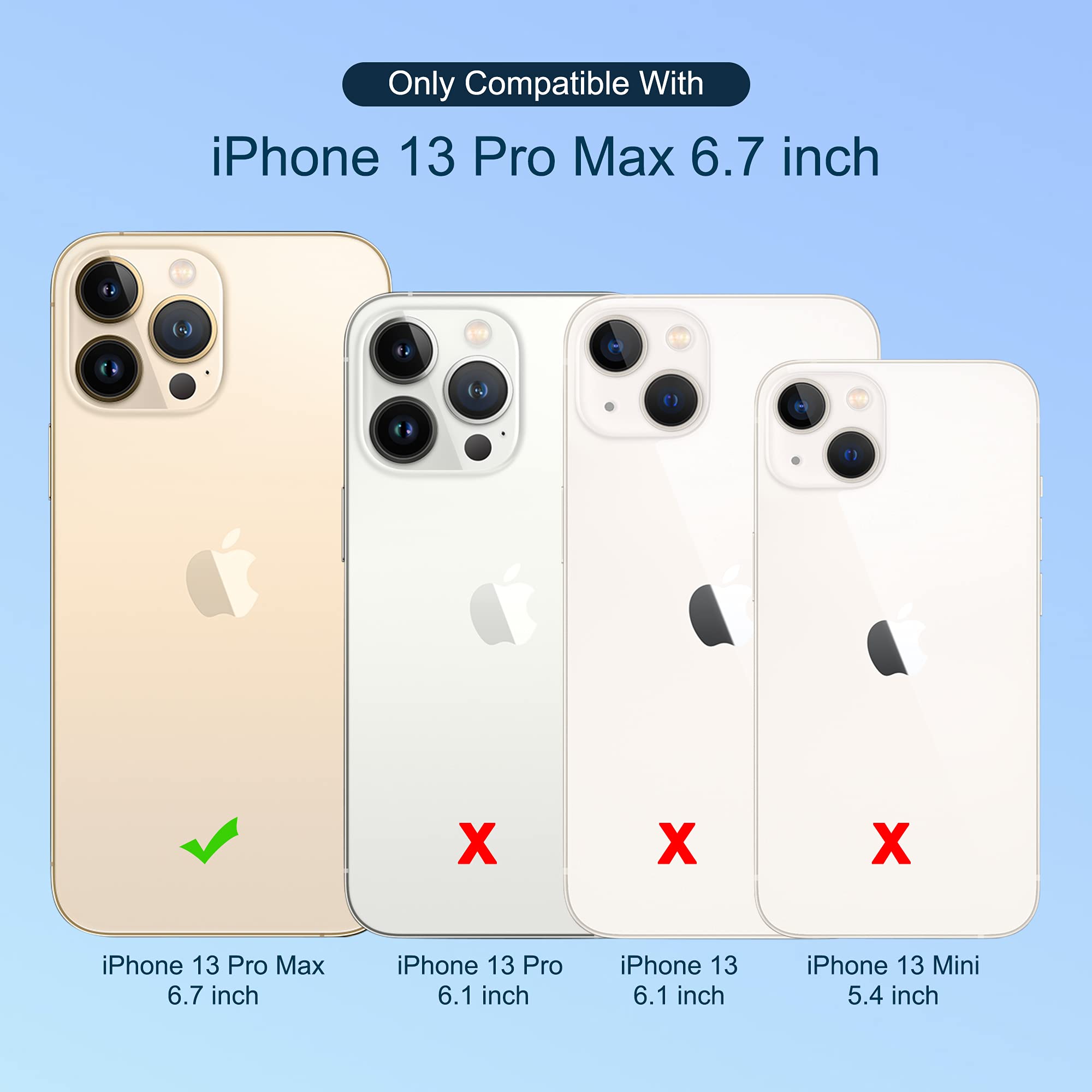 ULAK iPhone 13 Pro Max Wallet Case (6.7 inch) - Premium PU Leather Flip Cover with Card Slots & Kickstand | Shockproof Protective Phone Case for Women | Perfect for Everyday Use, Travel & Business (Blossom Design)