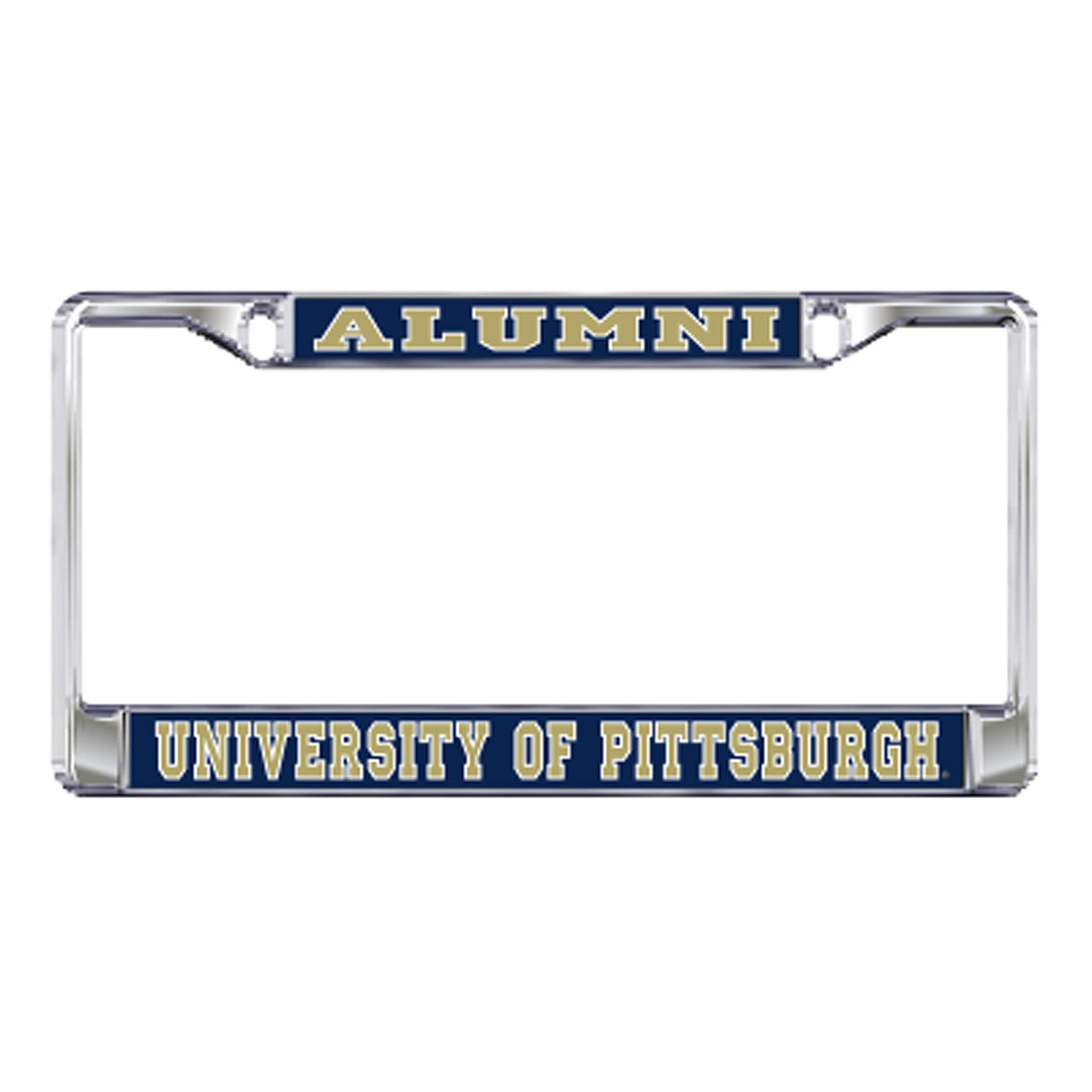 Pittsburgh PA Domed Alumni Plate Frame 58075 - Durable Aluminum License Plate Holder for Cars, Trucks & SUVs - Perfect for University of Pittsburgh Graduates & Fans