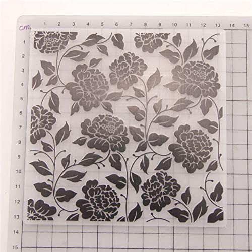 4-Piece Seashell Floral Embossing Folder Set for DIY Card Making, Scrapbooking, Photo Albums & Paper Crafts – Floral Background Template for Handmade Greeting Cards & Wedding Invitations