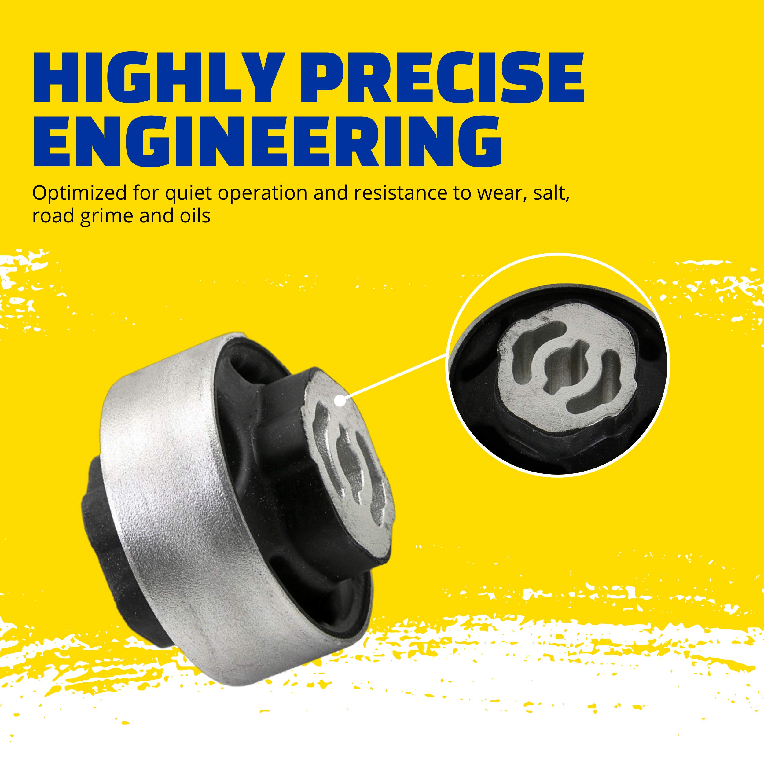 MOOG K200257 Suspension Control Arm Bushing Kit - Compatible with Jeep Liberty (2002-2007) - Durable Rubber Bushings for Smooth Ride & Enhanced Handling - Perfect for Off-Roading & Daily Commuting