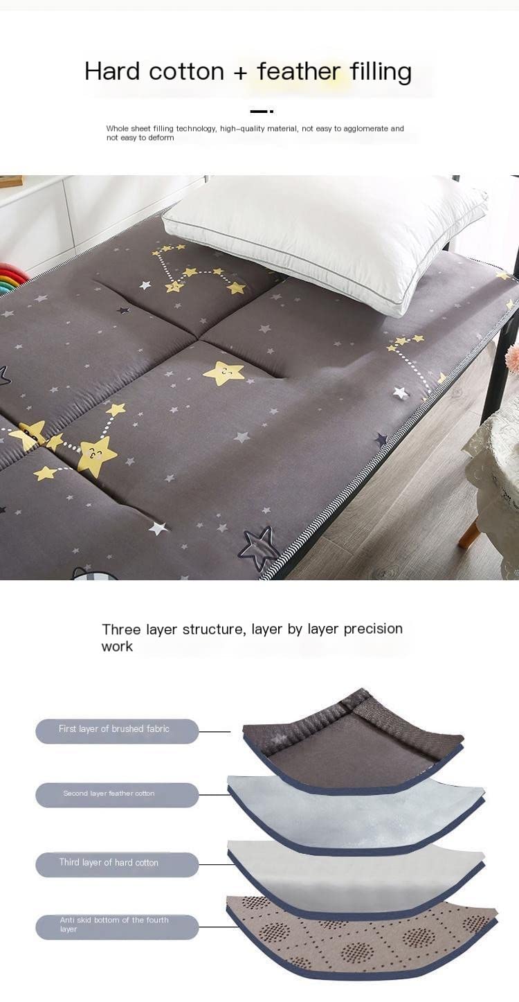 Japanese Floor Futon Mattress - Foldable Tatami Mat for Camping, Kids Bed, Lounger & Guest Bed - Portable Twin Size (0.7x1.8m) - Perfect for Small Spaces, Sleepovers & Outdoor Adventures