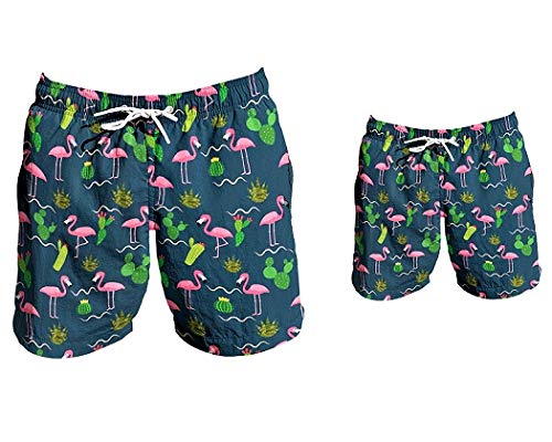 Father and Son Matching Swim Trunks - Quick Dry Swim Shorts for Beach, Pool & Family Vacations | Dad & Son Matching Swimwear for Summer Fun