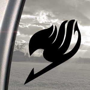 FAIRY TAIL Anime Logo Black Vinyl Decal - Cartoon Window Sticker for Cars, Laptops & Home Decor | Perfect for Anime Fans & Gift Giving