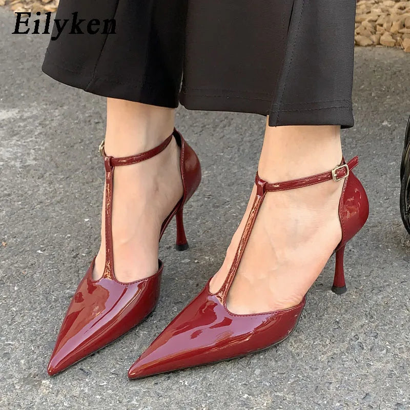 Eilyken Women's Fashion Pointed Toe Pumps - Elegant Hollow Out Sandals for Spring & Autumn | Comfortable Ladies Dress Shoes for Office, Party & Wedding Occasions