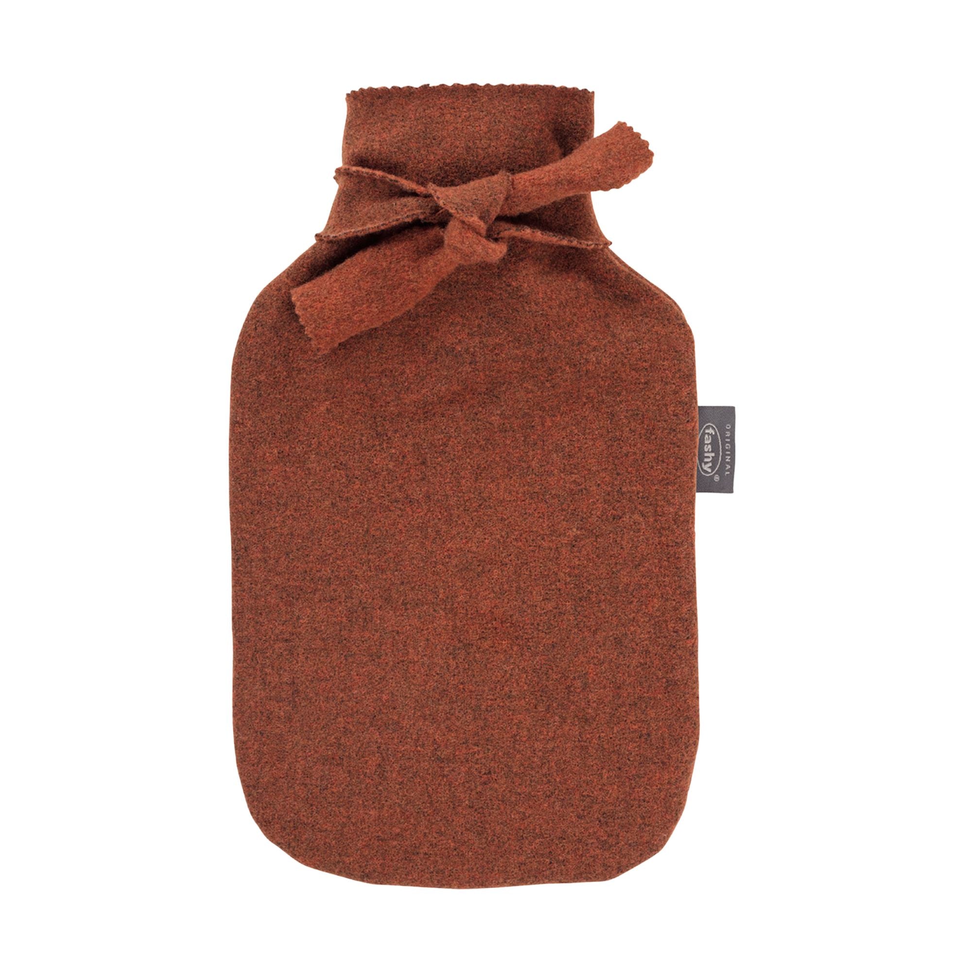 Premium 2L Fashy Hot Water Bottle with Rustic Tie Cover - Warm Comfort for Winter Nights, Muscle Pain Relief & Cozy Home Use