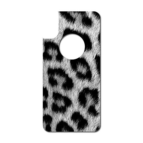 Black White Snow Leopard Fur Print