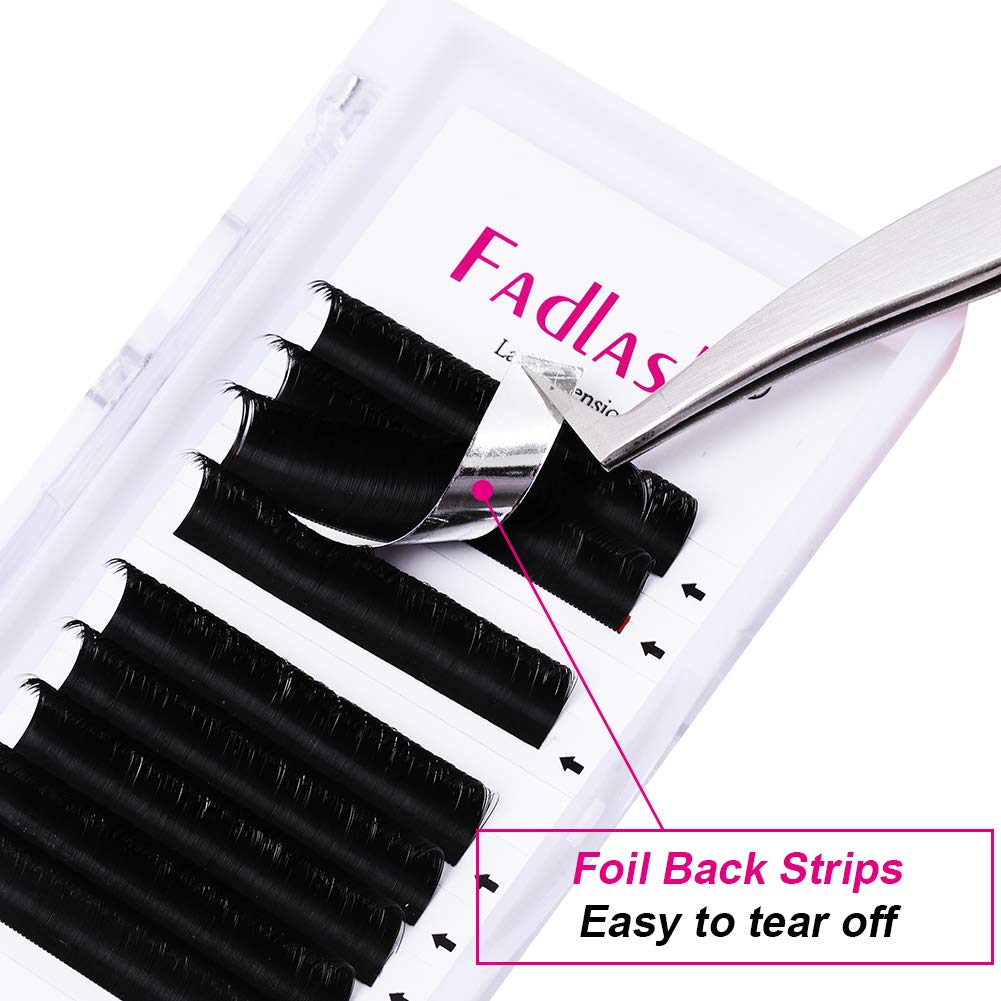 DD Curl Volume Eyelash Extensions 8-30mm - Easy Fanning & Self Blooming Lashes (0.03-DD, 16mm) for Professional Salon & Home Use