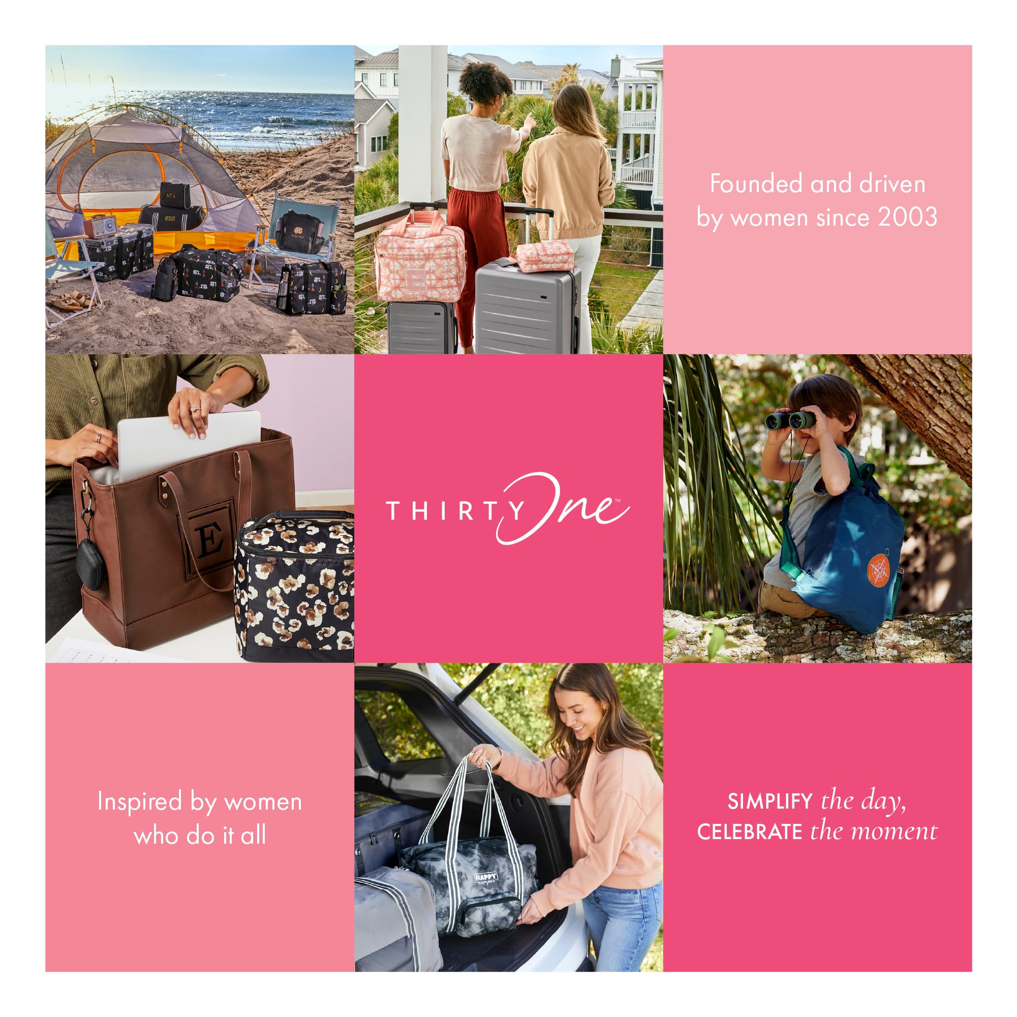 THIRTY-ONE Gifts Square Tote Bag for Women - Stylish Crossbody Satchel Purse with Adjustable Strap | Perfect for Work, Travel & Everyday Use
