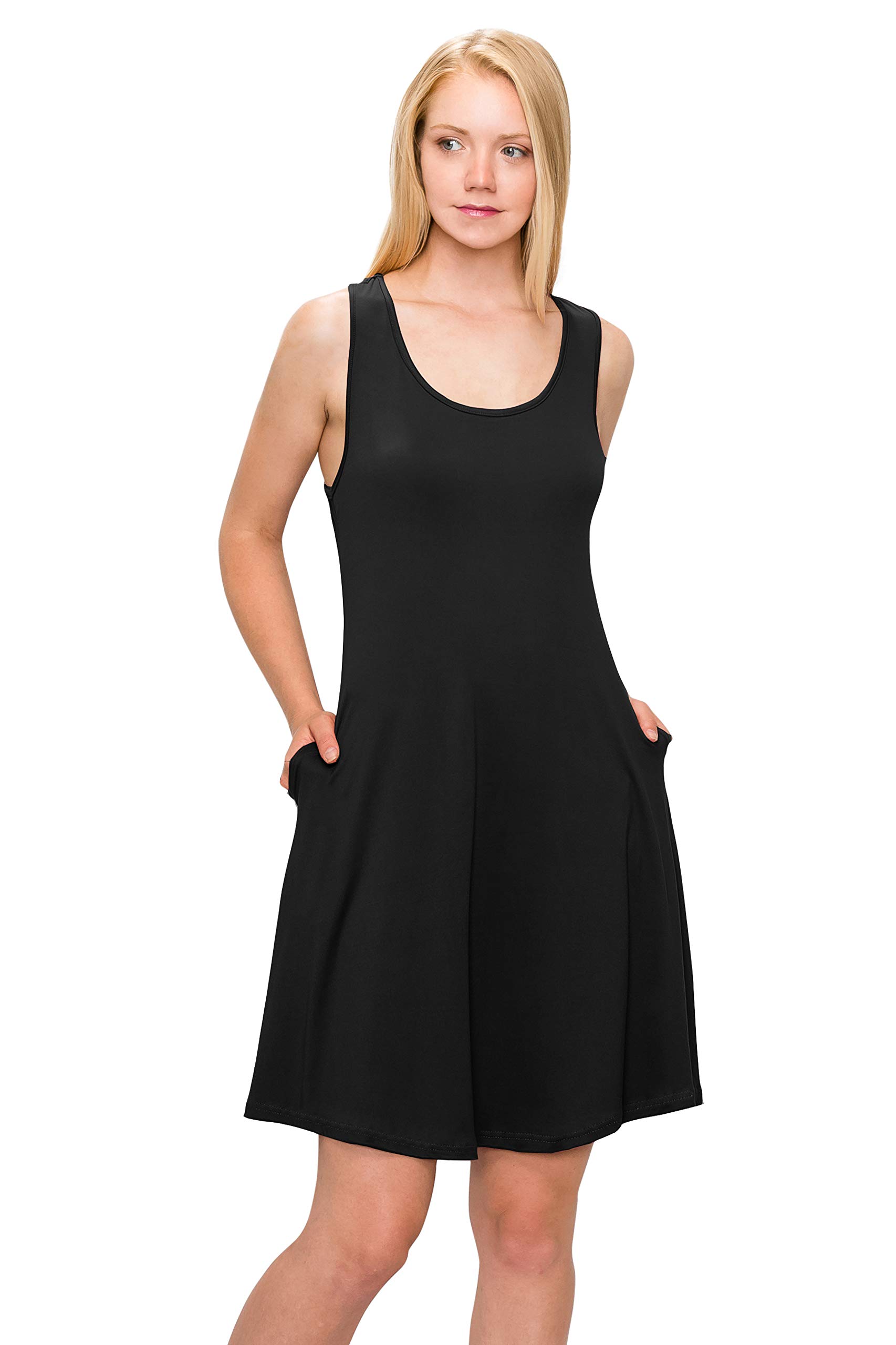 ALWAYS Women's Summer Tunic Dress - Sleeveless/Short Sleeve/Long Sleeve Flowy Swing Dress - Casual Beach Wear, Vacation Outfit & Everyday Comfort