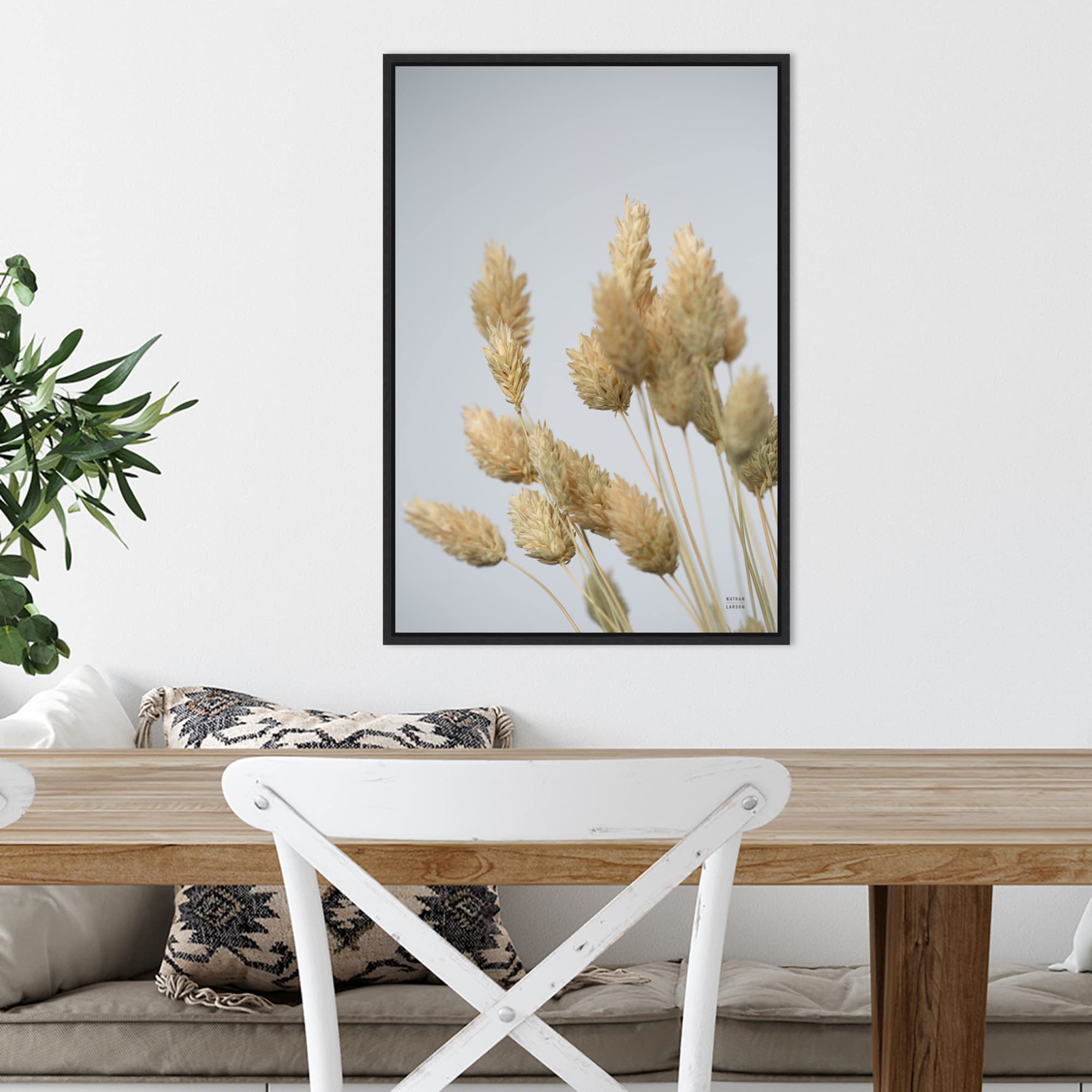 Amanti Art Framed Canvas Wall Art 23x16 - Wistful Nature Painting by Nathan Larson - Modern Framed Canvas Artwork for Living Room, Bedroom, Office Decor - Perfect for Home, Office & Commercial Spaces