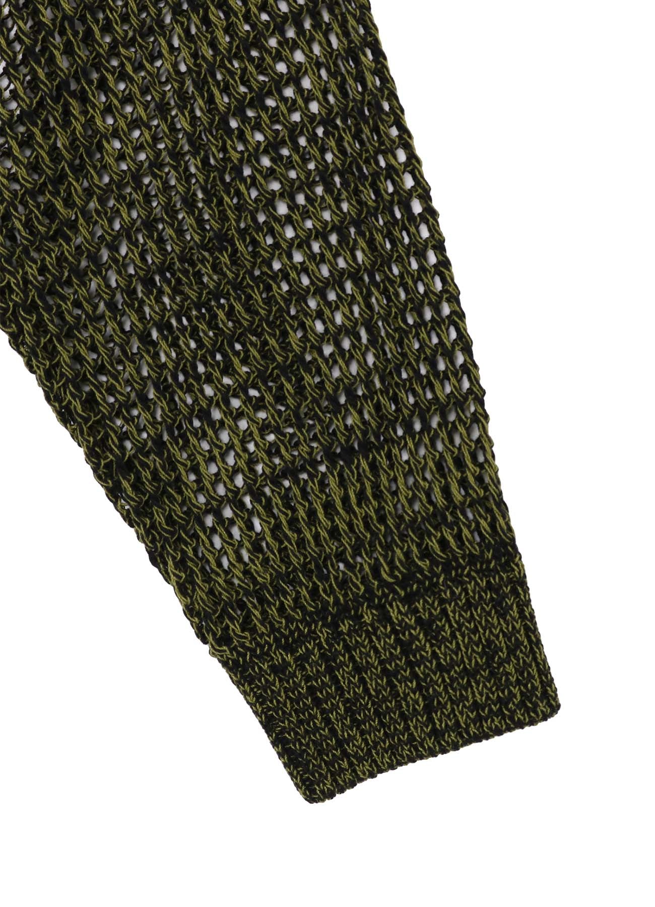 **CODE YARN MESH CREW NECK KNIT SWEATER - Women's Casual Pullover Top for Fall & Winter - Perfect for Layering, Office Wear, and Weekend Outfits**