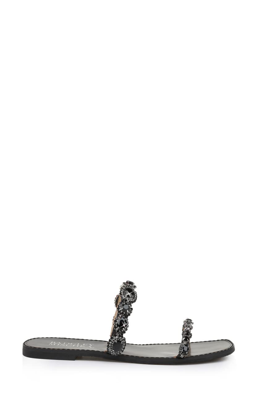 Badgley Mischka Women's Reed Flat Sandal - Comfortable Summer Dress Sandals for Women | Perfect for Beach, Wedding & Casual Outings
