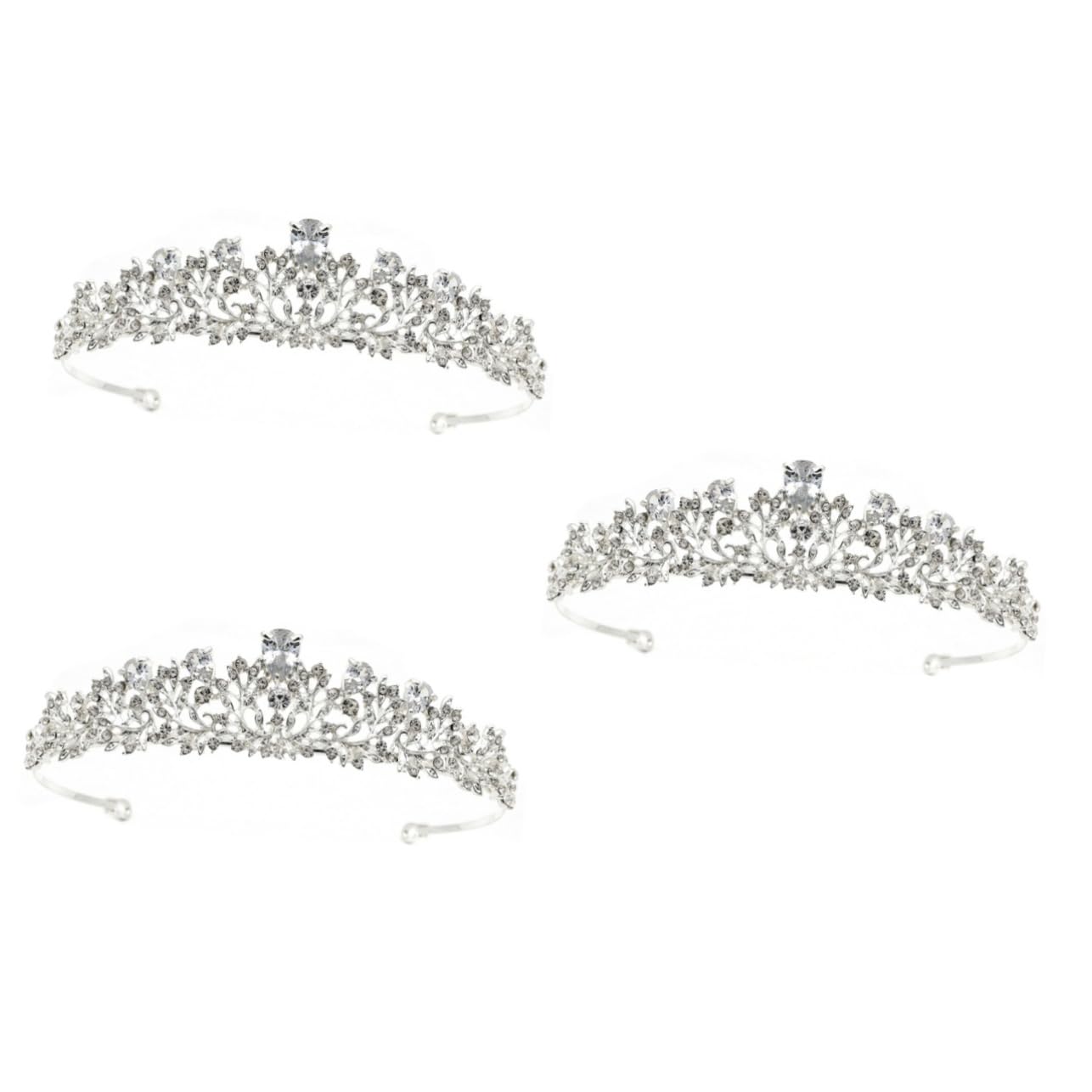Beavorty 2 Pack Vintage Rhinestone Wedding Headbands for Women - Bridal Hair Accessories with Zircon Crystals - Perfect for Weddings, Prom, Parties & Special Occasions