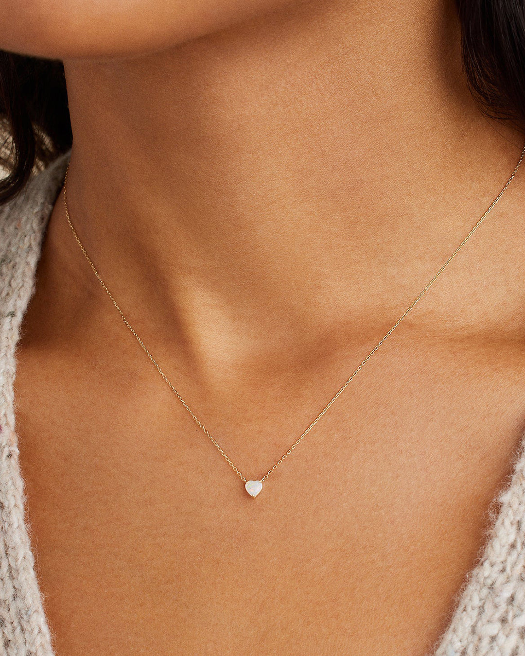 Opal Heart Necklace for Women - Elegant Sterling Silver Jewelry Gift for Valentine's Day, Anniversary & Birthday - Perfect for Romantic Occasions & Special Events