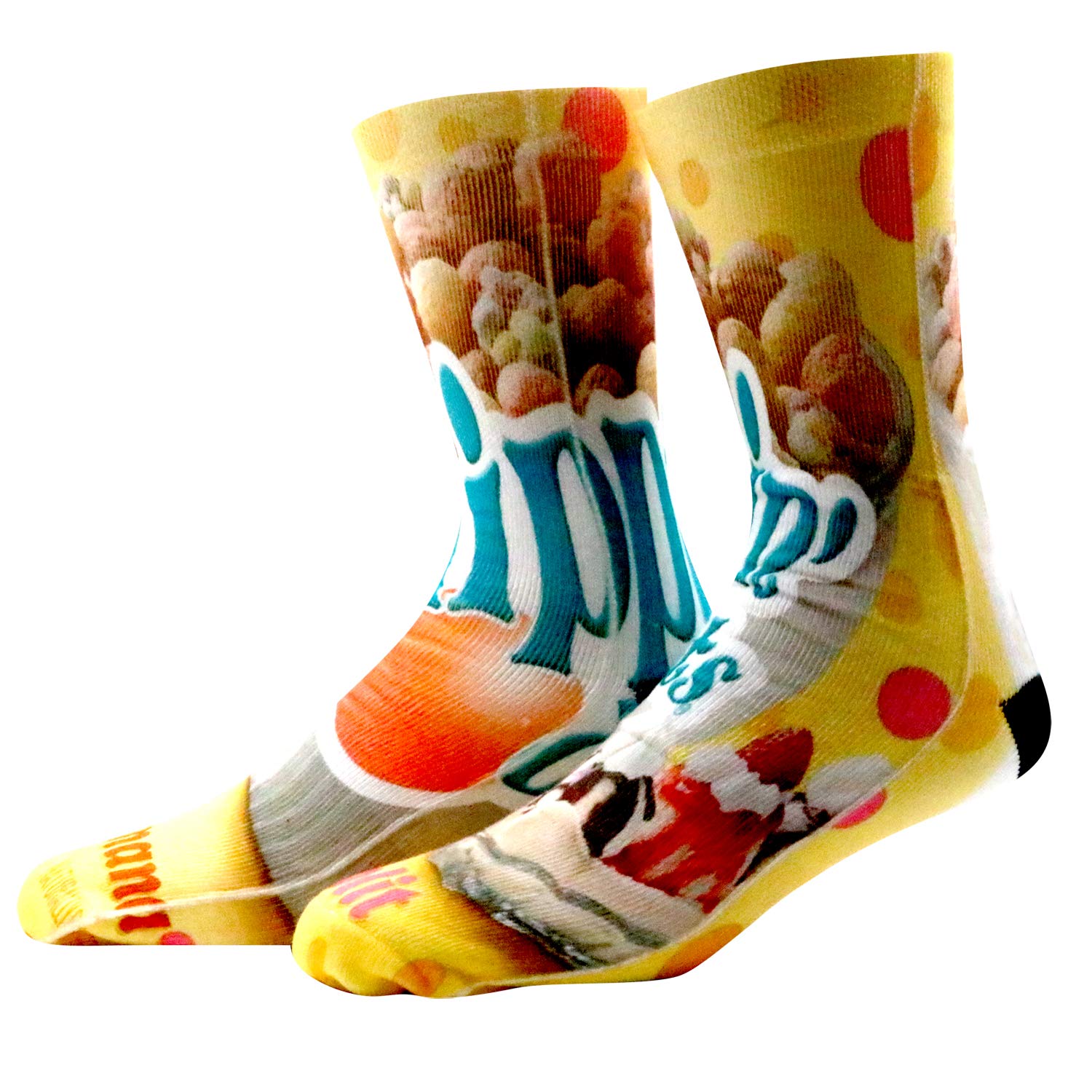 Funny 3D Printed Compression Socks for Men & Women - Crazy Novelty Long Socks - Perfect for Cosplay, Gifts, and Everyday Wear