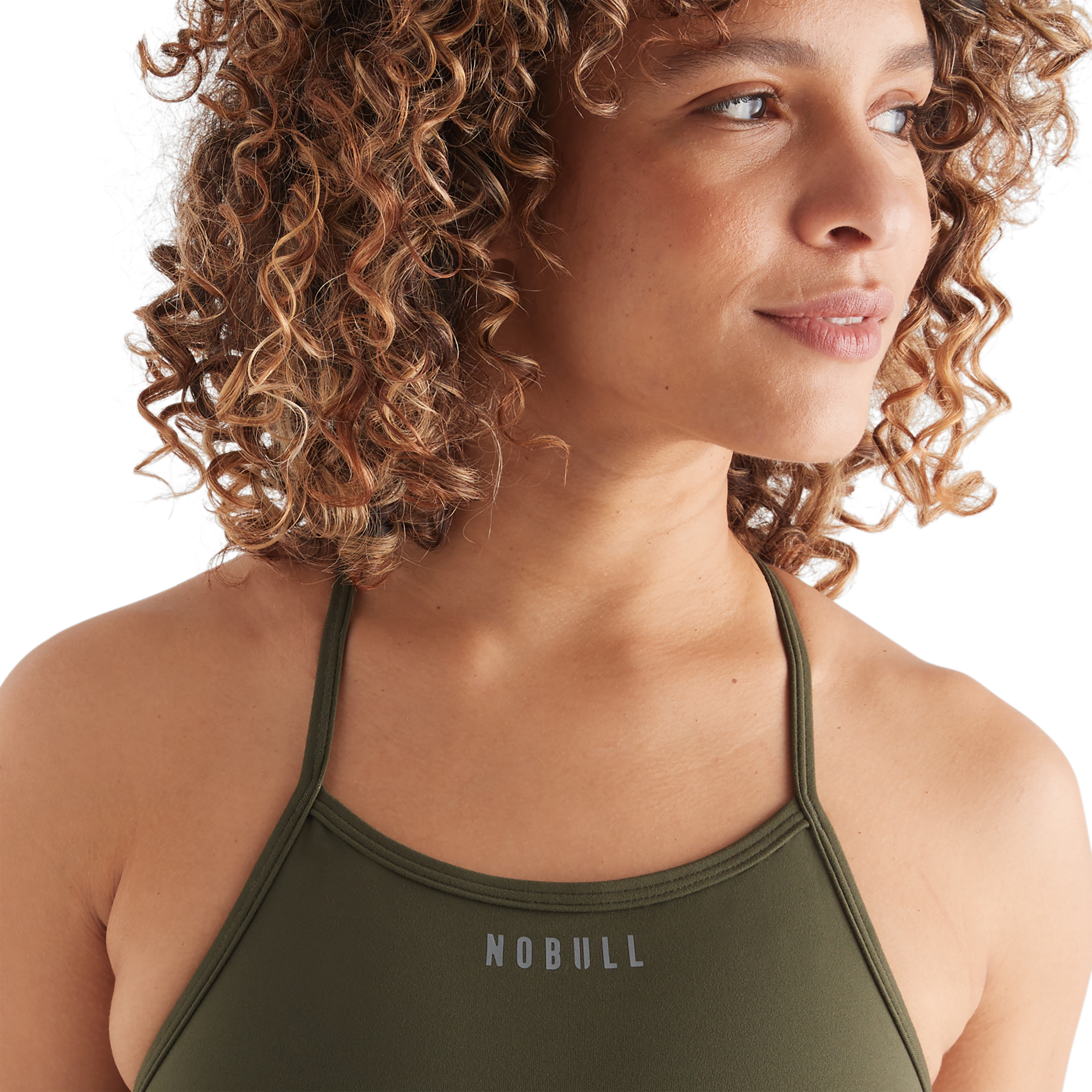 High Neck Sports Bra for Women - Breathable Matte Workout Top for Running, Yoga & Gym - Comfortable Supportive Activewear