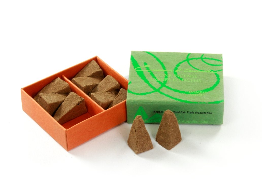 Premium Maroma Incense Cones - Jasmine Scented (Pack of 10) | Natural Aromatherapy for Meditation, Yoga & Home Relaxation