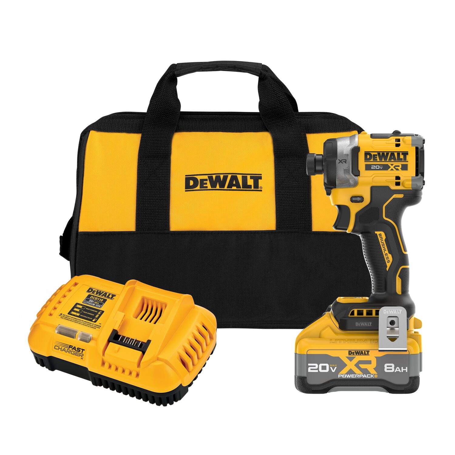 DEWALT DCF860WW1 20V MAX XR Brushless Cordless 3-Speed High Torque 1/4
