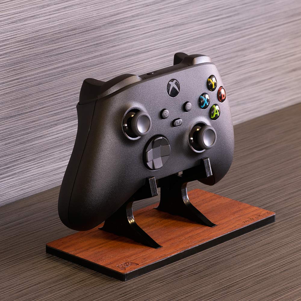 Premium Real Wood Skin Cover for Xbox Series X Console - Includes FREE Controller Stand - Perfect for Gaming Setup & Home Decor