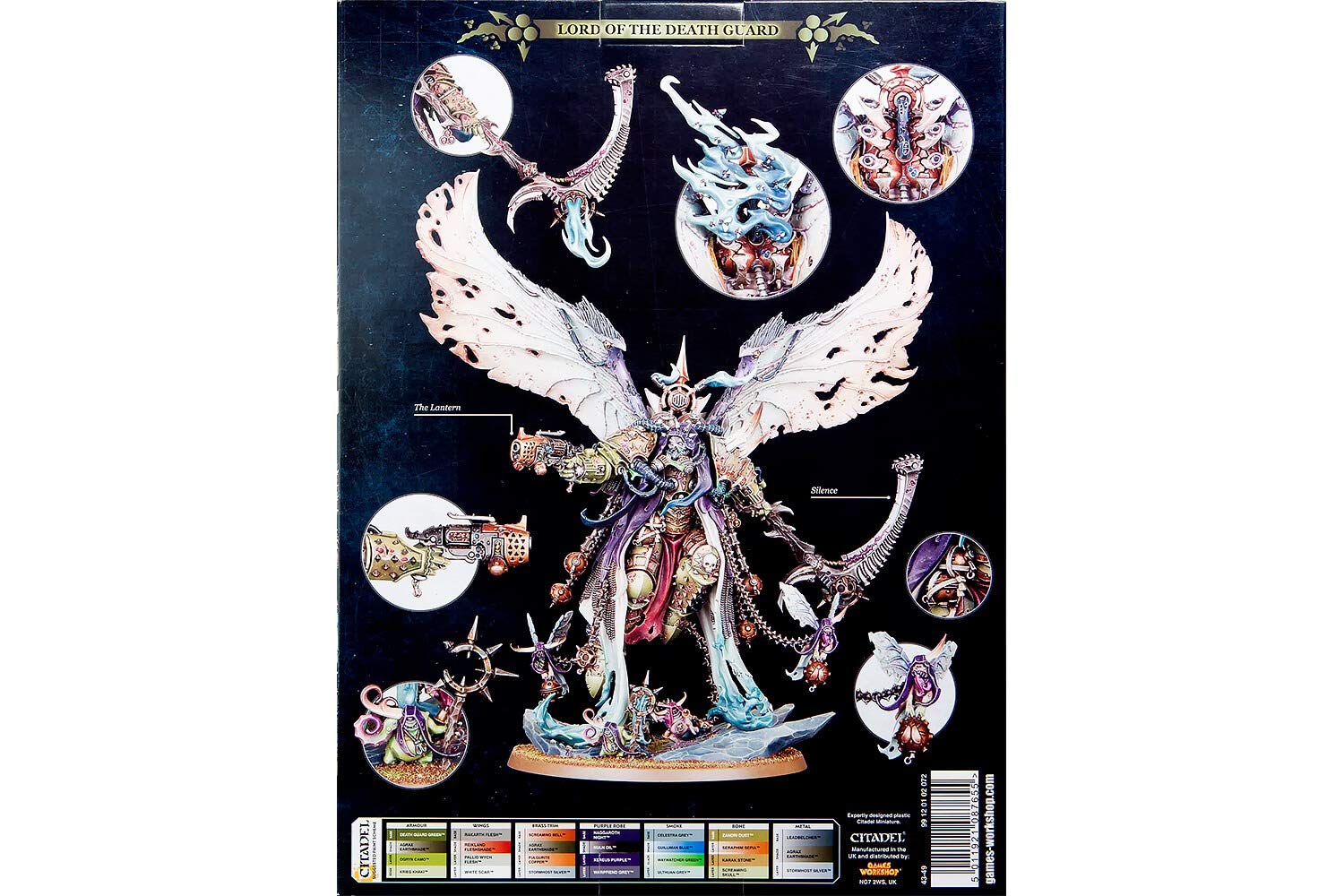 Games Workshop Death Guard Mortarion Daemon Primarch of Nurgle Tabletop Miniature Game Figure - Black Paint Set for Warhammer 40K - Perfect for Collectors & Wargaming Enthusiasts (Ages 5-99)