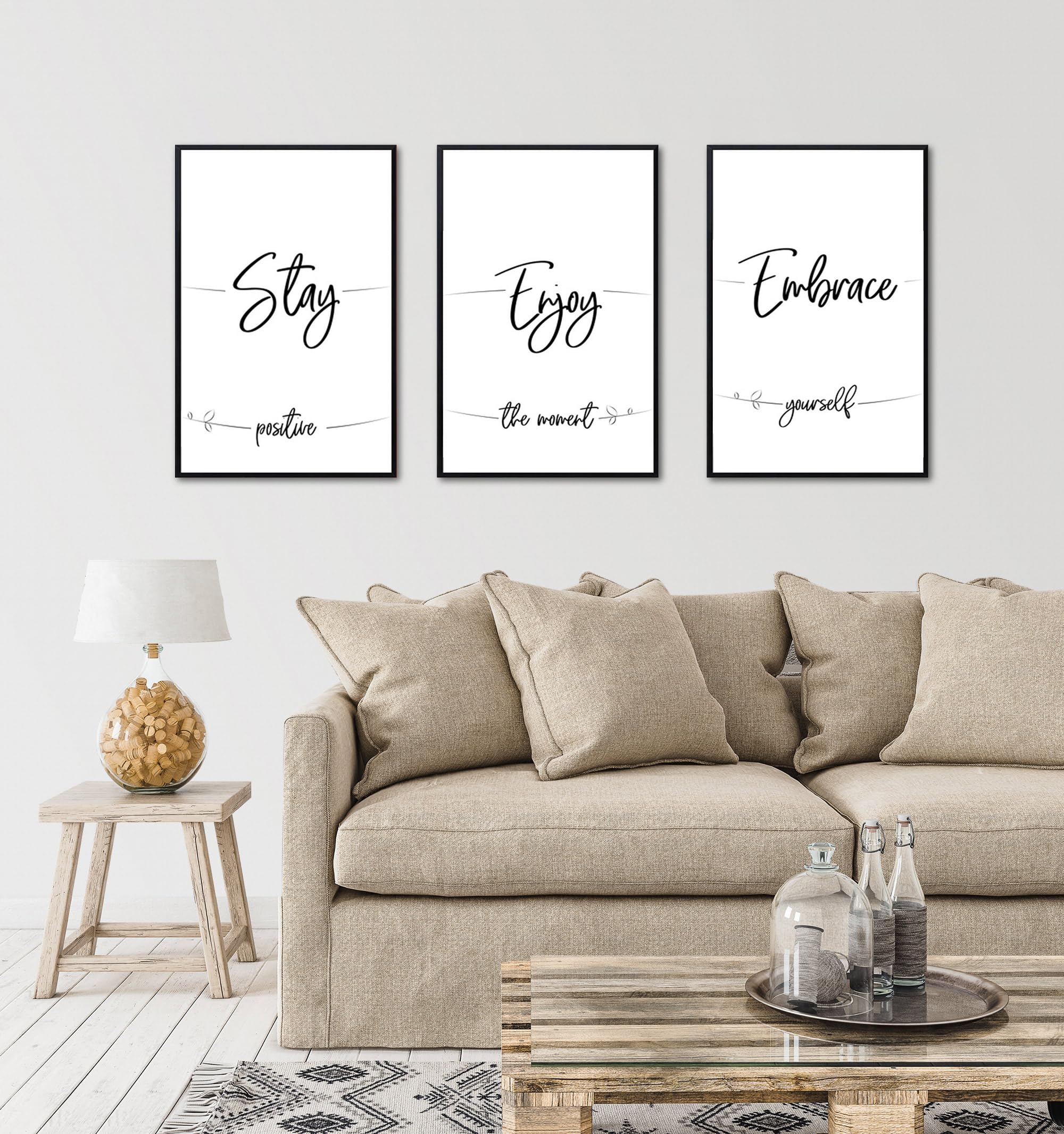ELSKER&HOME 12x18 Picture Frame 3 Pack - Black 12x18 Poster Frames for Wall Display, Horizontal or Vertical Hanging, Durable Scratch-Resistant - Perfect for Home Decor, Office Art, Gallery Wall & Photo Displays