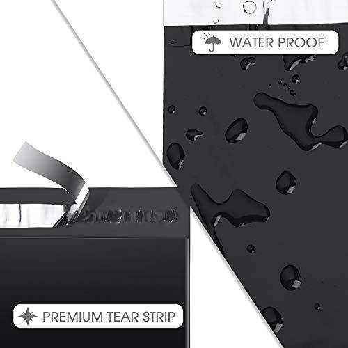 10x13 Inch Black Poly Mailer Envelopes - Waterproof Shipping Bags for Ecommerce | Perfect for Clothing, Jewelry & Small Business Shipments