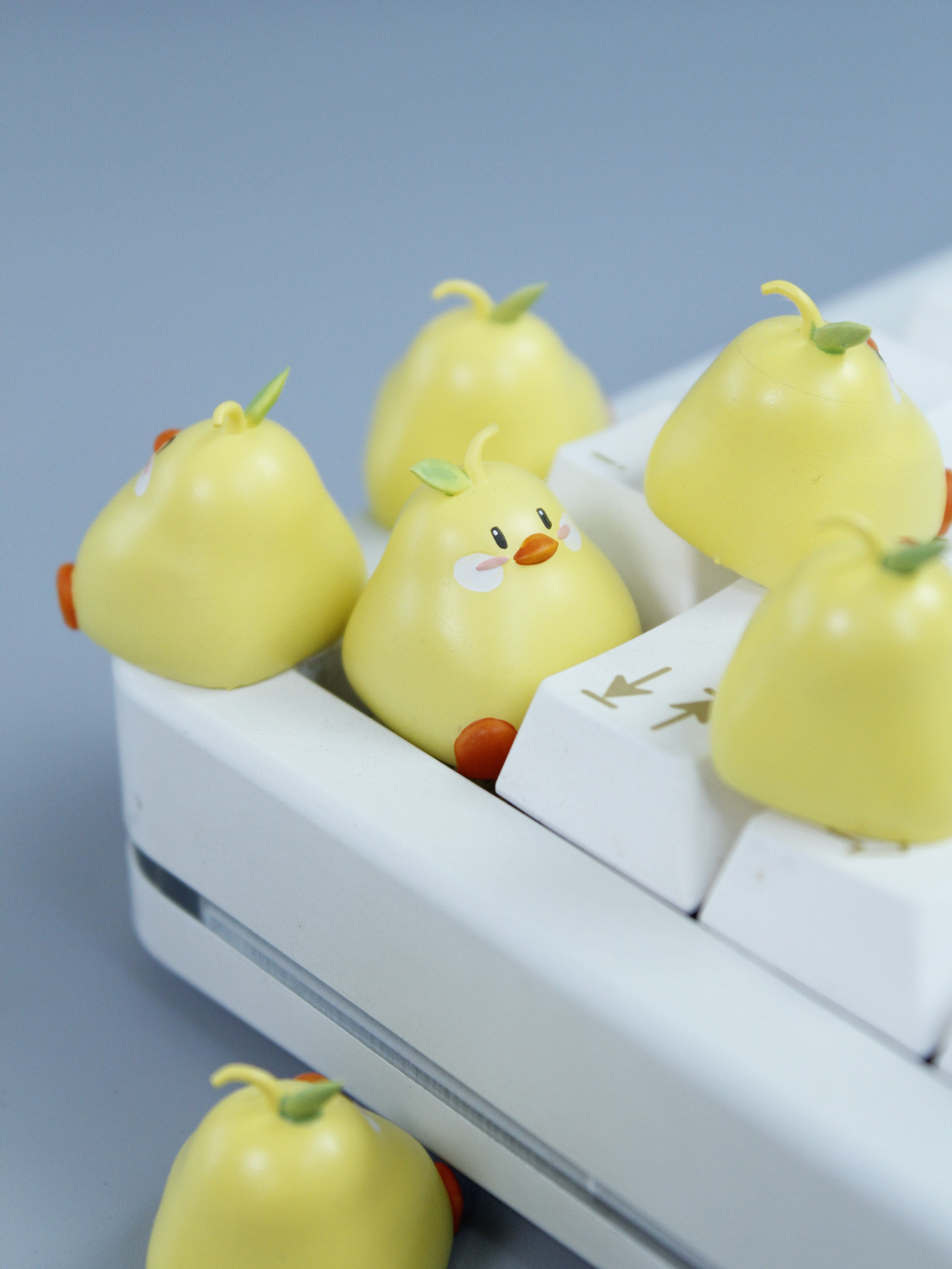 Beautiful Pear Resin Coated Keycaps - Creative, Cute & Decorative Custom Keycaps for Mechanical Keyboards | Perfect for Gaming, Typing & Aesthetic PC Setup