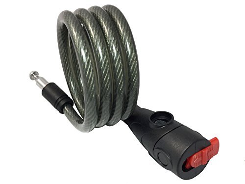 Five Oceans Heavy Duty Bike Lock Cable - 4ft Anti-Theft Security Key Lock with Mounting Bracket for Bicycle, Motorcycle, Door, Gate & Fence | Durable Outdoor Protection for Cycling, Home & Garage Security (FO3956)