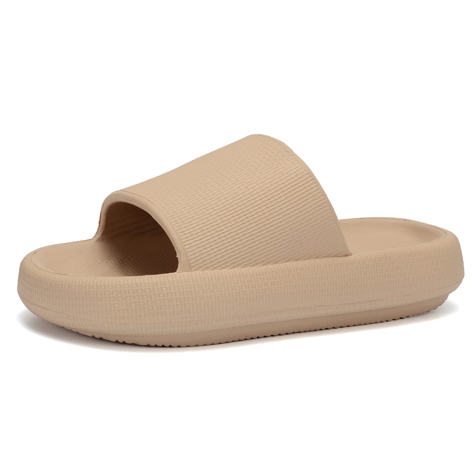 EQUICK Cloud Slides Pillow Slippers for Women & Men - Ultra Soft Bathroom Sandals with Cushioned Thick Sole | Shower Slippers for Indoor & Outdoor Use | Perfect for Home, Spa, Poolside and Travel Comfort