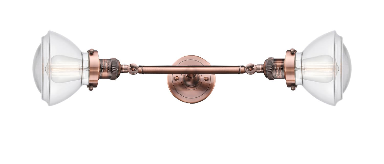 Innovations Lighting 208L-AC-G322-LED Olean 2-Light Bathroom Vanity Light - Franklin Restoration Collection - Perfect for Modern Bathroom & Powder Room Decor