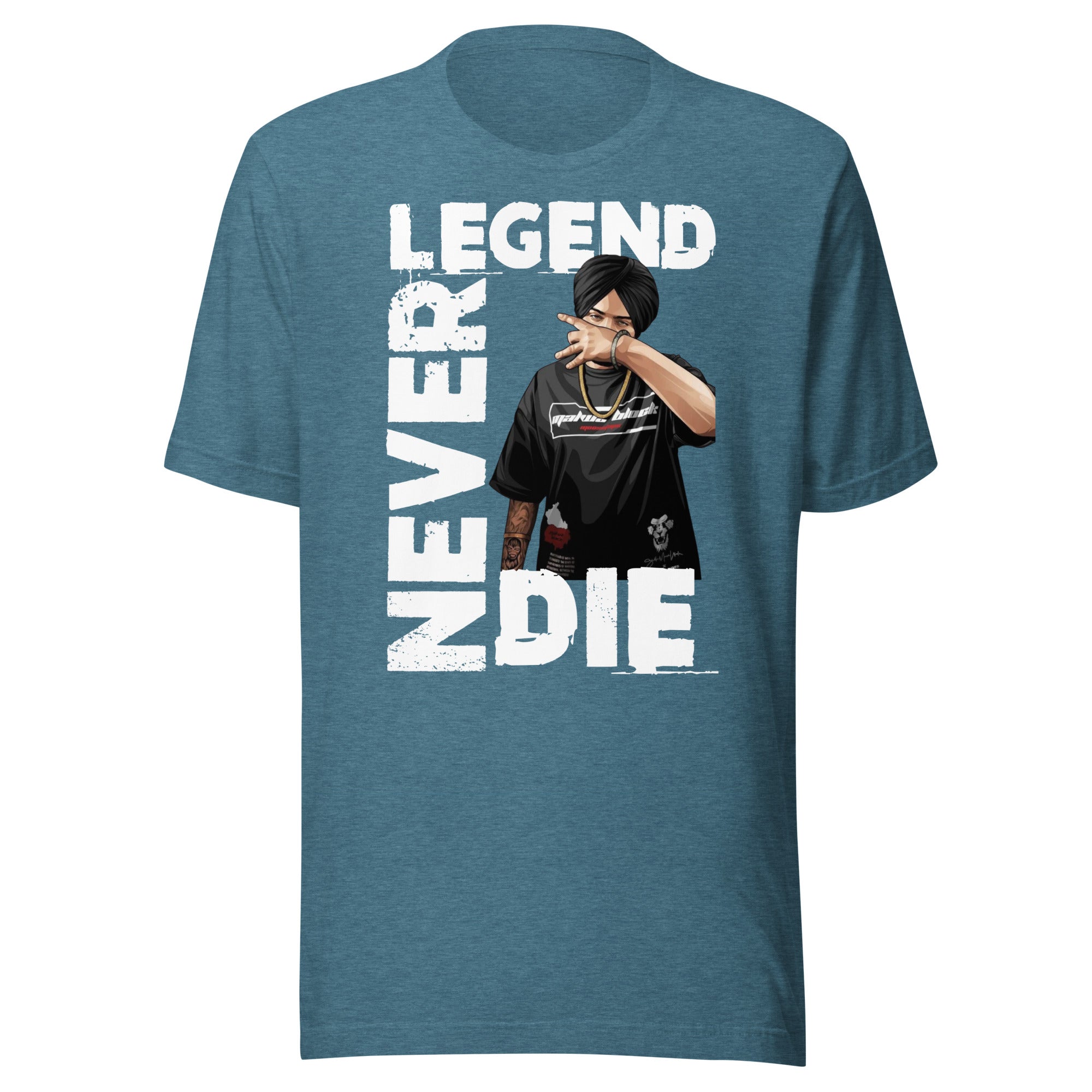 Sidhu Moosewala Legends Never Die Unisex T-Shirt - Comfortable Cotton Tee for Men & Women - Perfect for Concerts, Casual Wear & Fan Merchandise