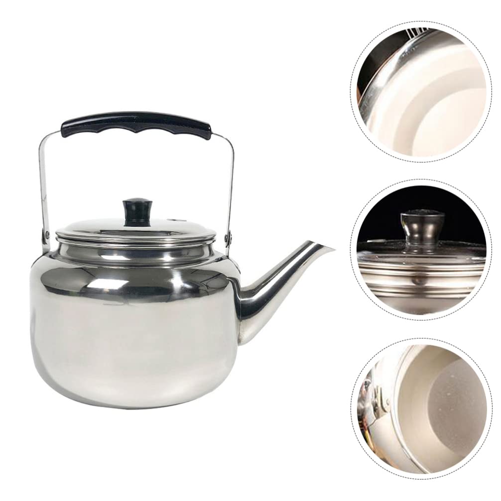 Premium Stainless Steel Tea Kettle - 3L Classic Stovetop Water Kettle with Universal Base for Gas & Electric Stoves - Perfect for Home, Camping & Outdoor Use