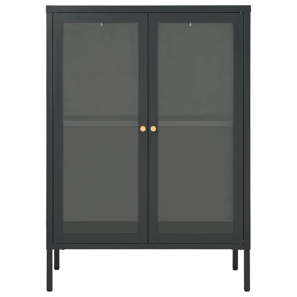 Modern Kitchen Hutch Cabinet with Glass Doors - 29.5
