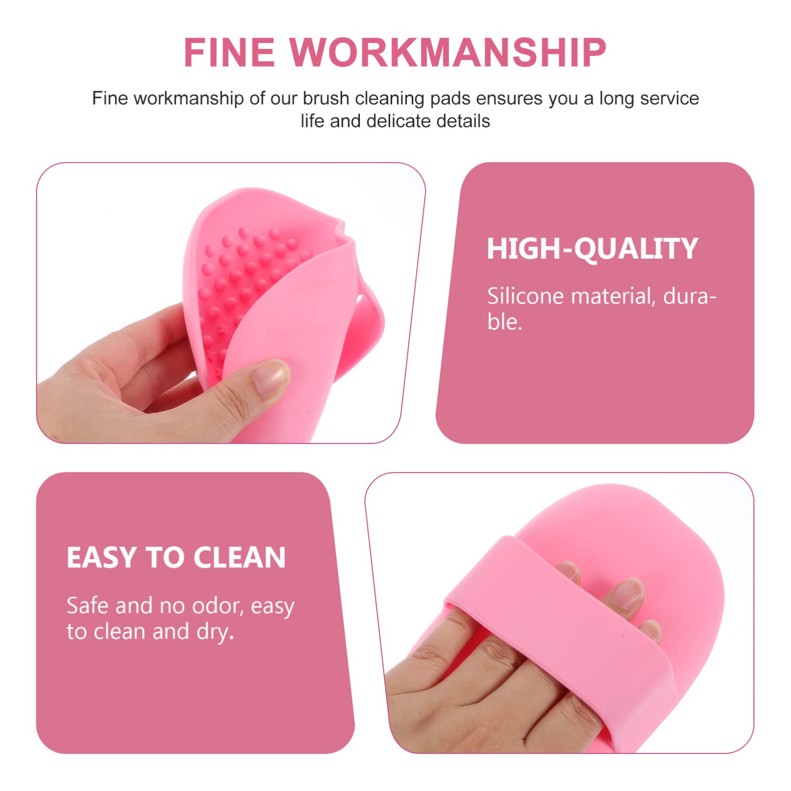 Silicone Makeup Brush Cleaning Pad - Foldable Face Brush Cleaner Tray with Scrubber Mat for Easy Makeup Tool Cleaning | Perfect for Home, Salon & Travel Use