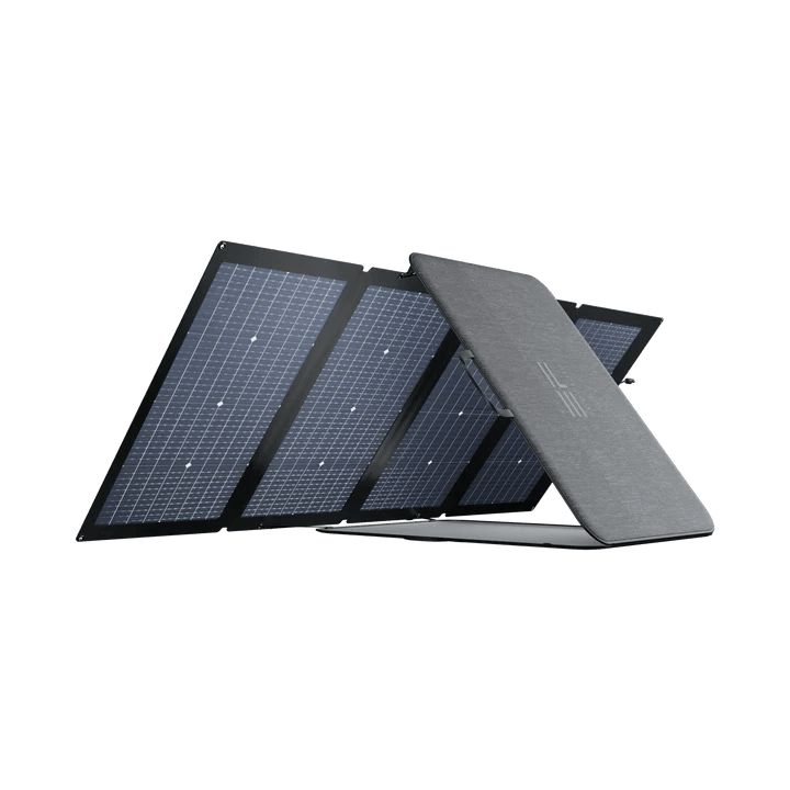 EcoFlow 220W Bifacial Portable Solar Panel for Camping, RV & Off-Grid Power - High Efficiency Foldable Solar Charger for Outdoor Adventures & Emergency Backup
