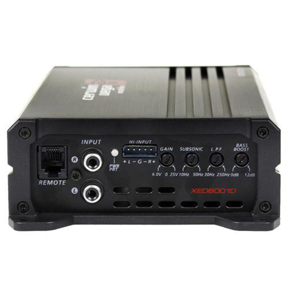 Cerwin Vega XED600 1D 600W Mono Car Amplifier - High Power XED Series 1 Channel Subwoofer Amp for Car Audio System & Bass Boost