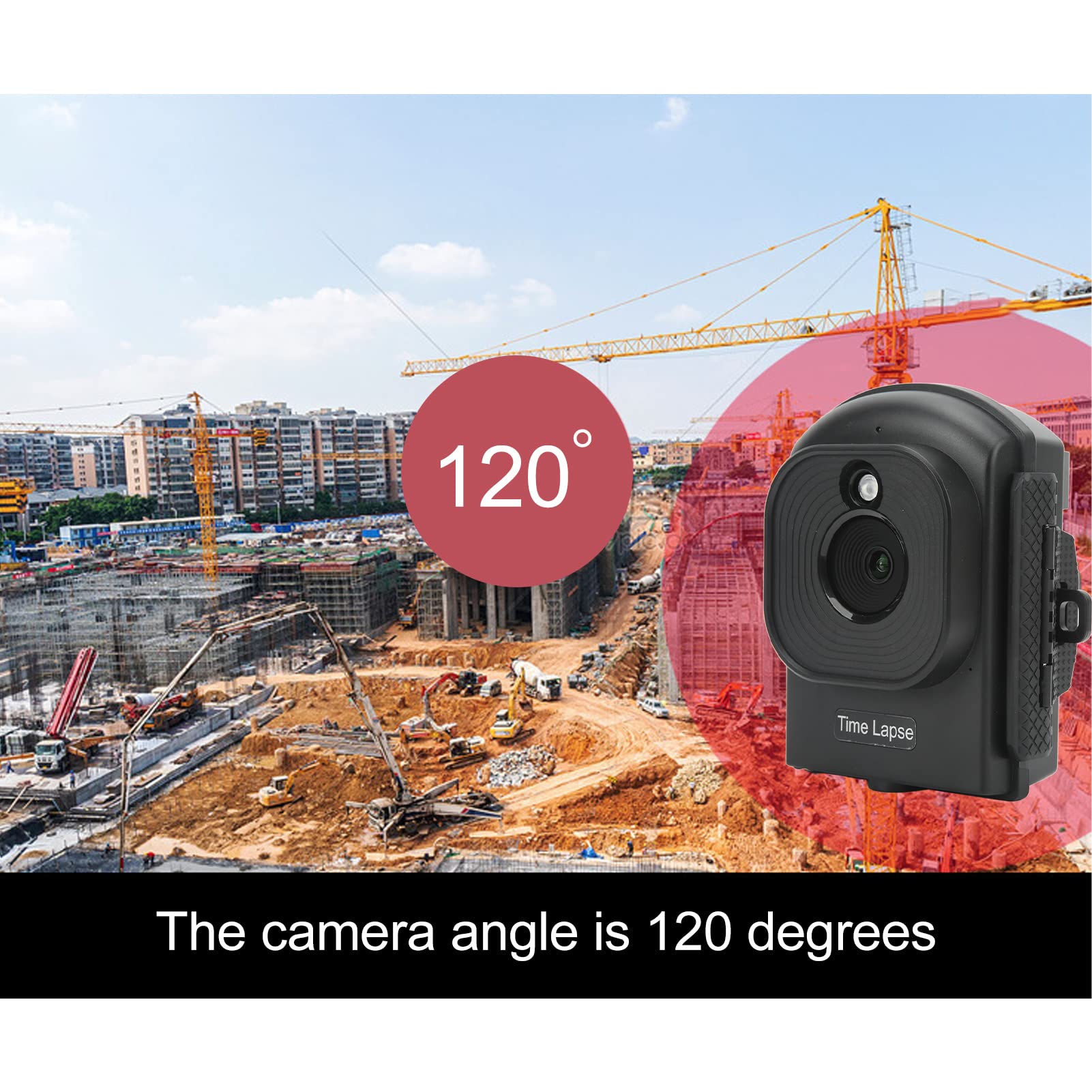 1080P HD Time Lapse Camera with 6 Month Battery Life - IP66 Waterproof Mini Digital Camera for Plant Growth, Construction Projects, Weather Monitoring & Bakery Timelapse Videos - Perfect for Outdoor Use, Home Gardening and Commercial Applications
