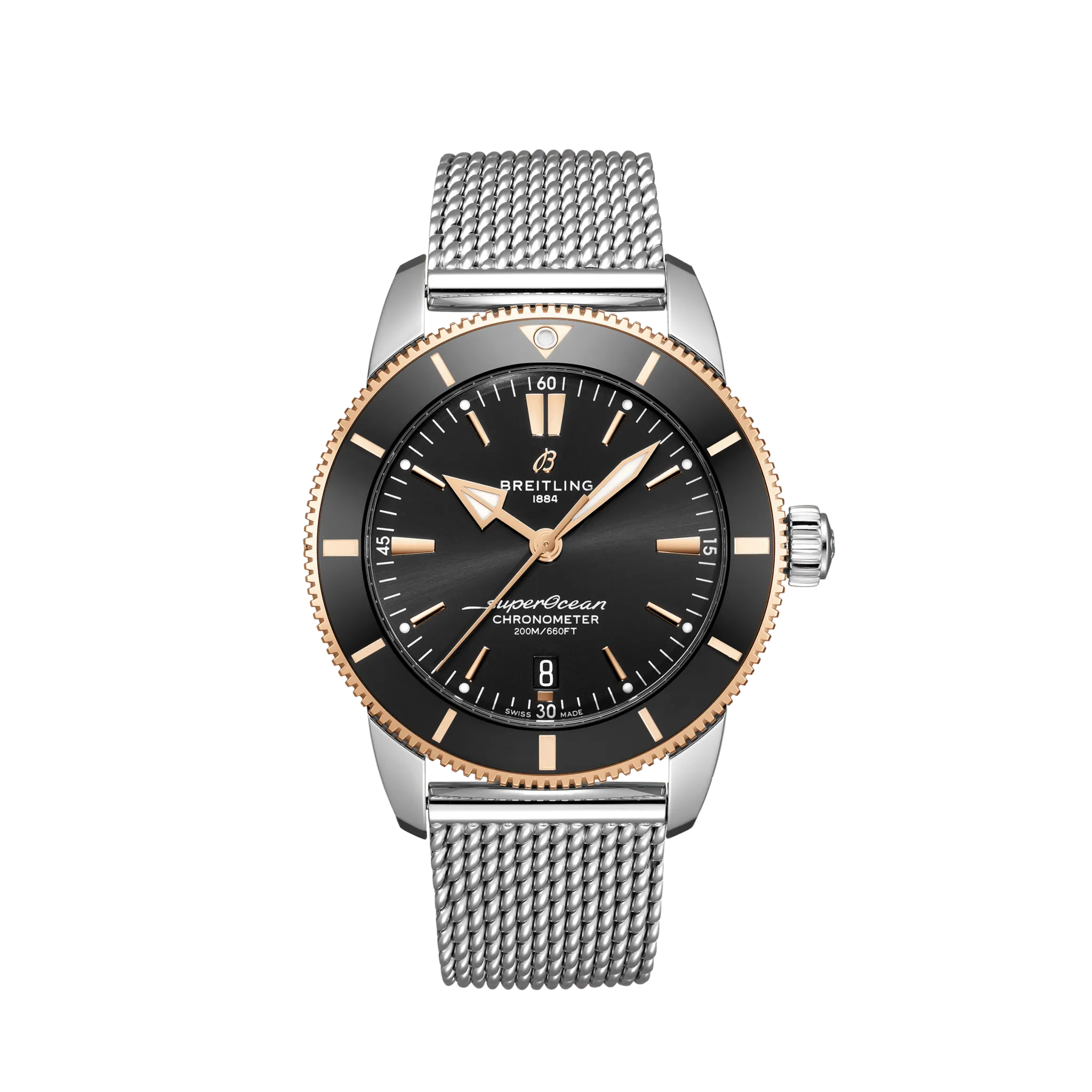 Breitling Superocean Heritage B20 Automatic 44mm Men's Luxury Watch - Stainless Steel & 18K Red Gold - Diver's Timepiece for Swimming, Sailing & Professional Use