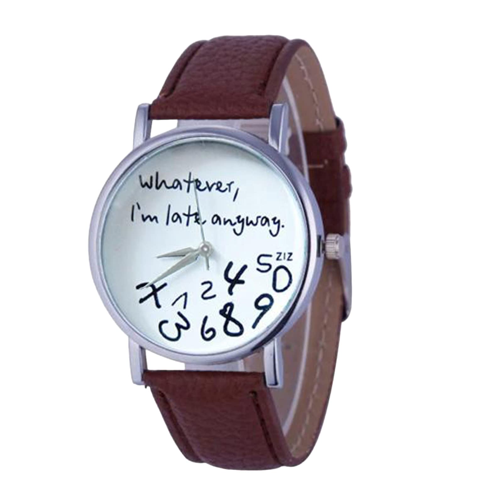 Elegant Women's Leather Band Analog Quartz Watch - Water Resistant Chronograph Wristwatch for Women & Unisex | Perfect for Office, Party & Everyday Wear