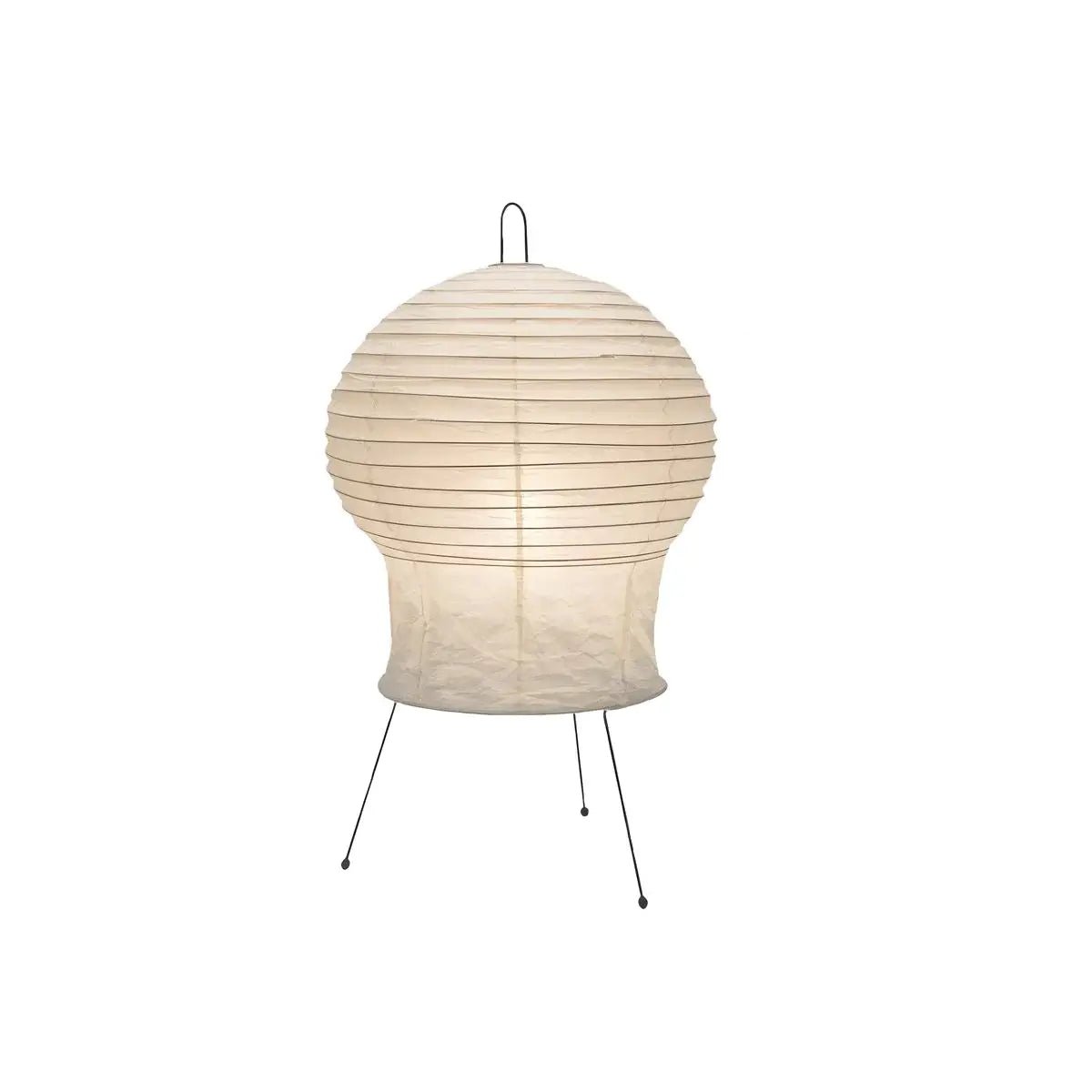 Hana Washi Table Lamp - Japanese Handmade Paper Shade, Bedside Nightstand Lamp for Living Room, Bedroom & Office Decor