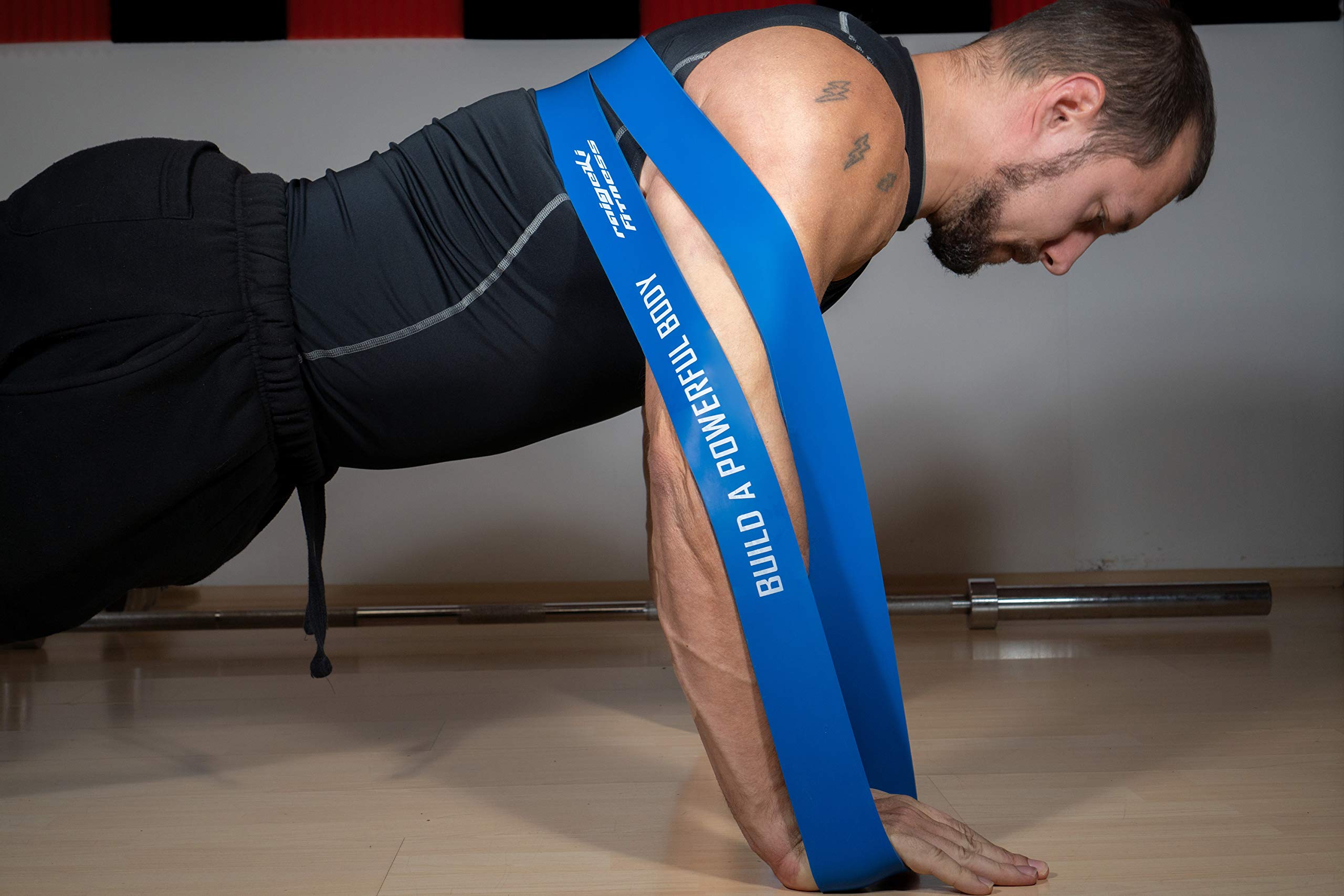 Raigeki Resistance Bands for Fitness & Strength Training - Long Elastic Exercise Bands with Workout Plan (Individual & Set) - Perfect for Home Gym, Yoga, Pilates, and Physical Therapy
