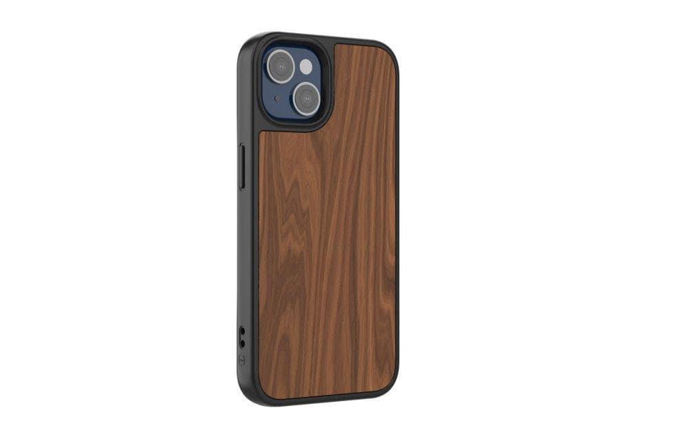 Impact Zero® Premium Walnut Wood Protective Case for iPhone 13 - Slim Durable Cover with Natural Wood Grain - Perfect for Everyday Use, Office & Outdoor Activities