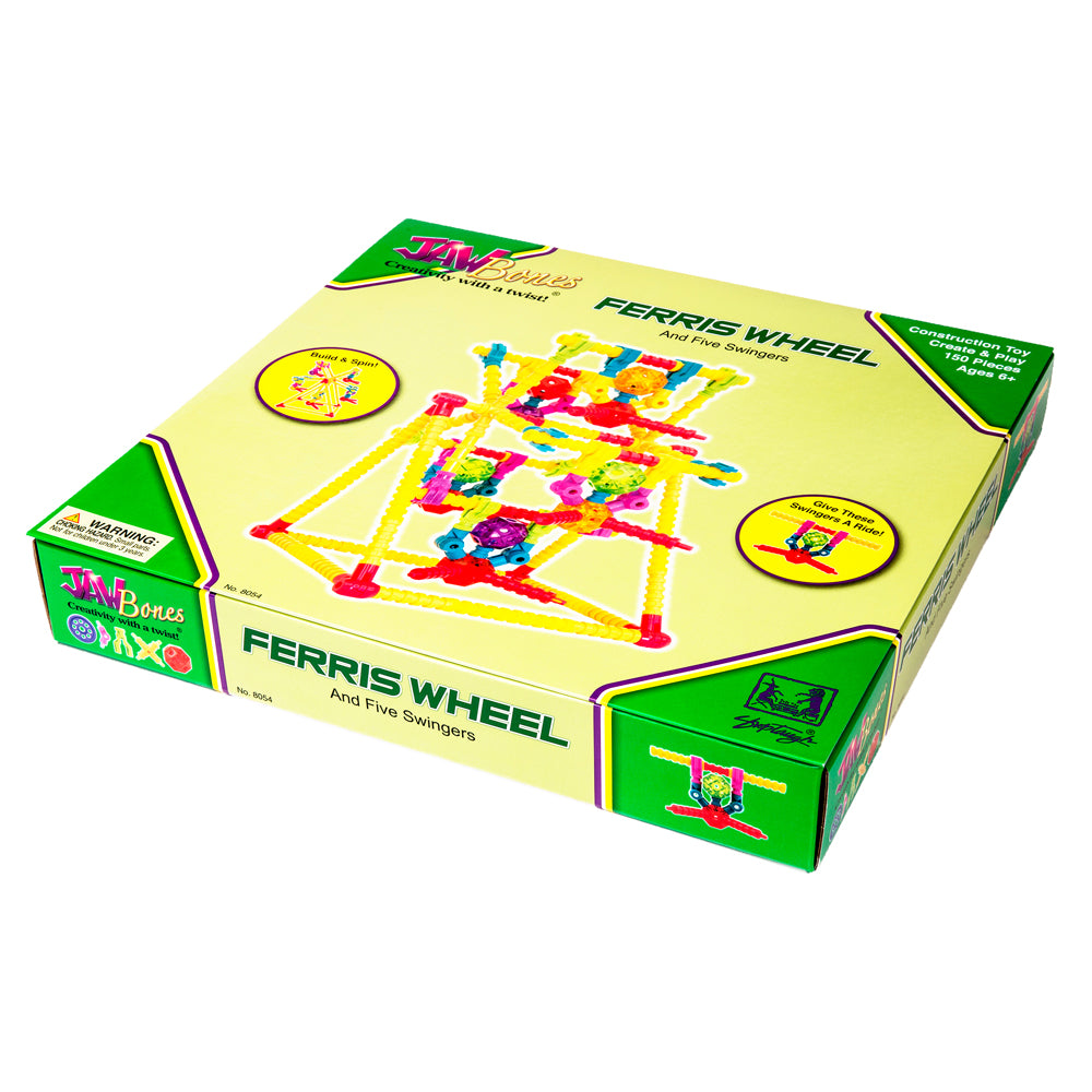 Be Good Company Jawbones Ferris Wheel Building Set - 150 Piece STEM Toy for Kids Ages 6-12 | Creative Construction Kit for Birthday Gifts & Classroom Activities