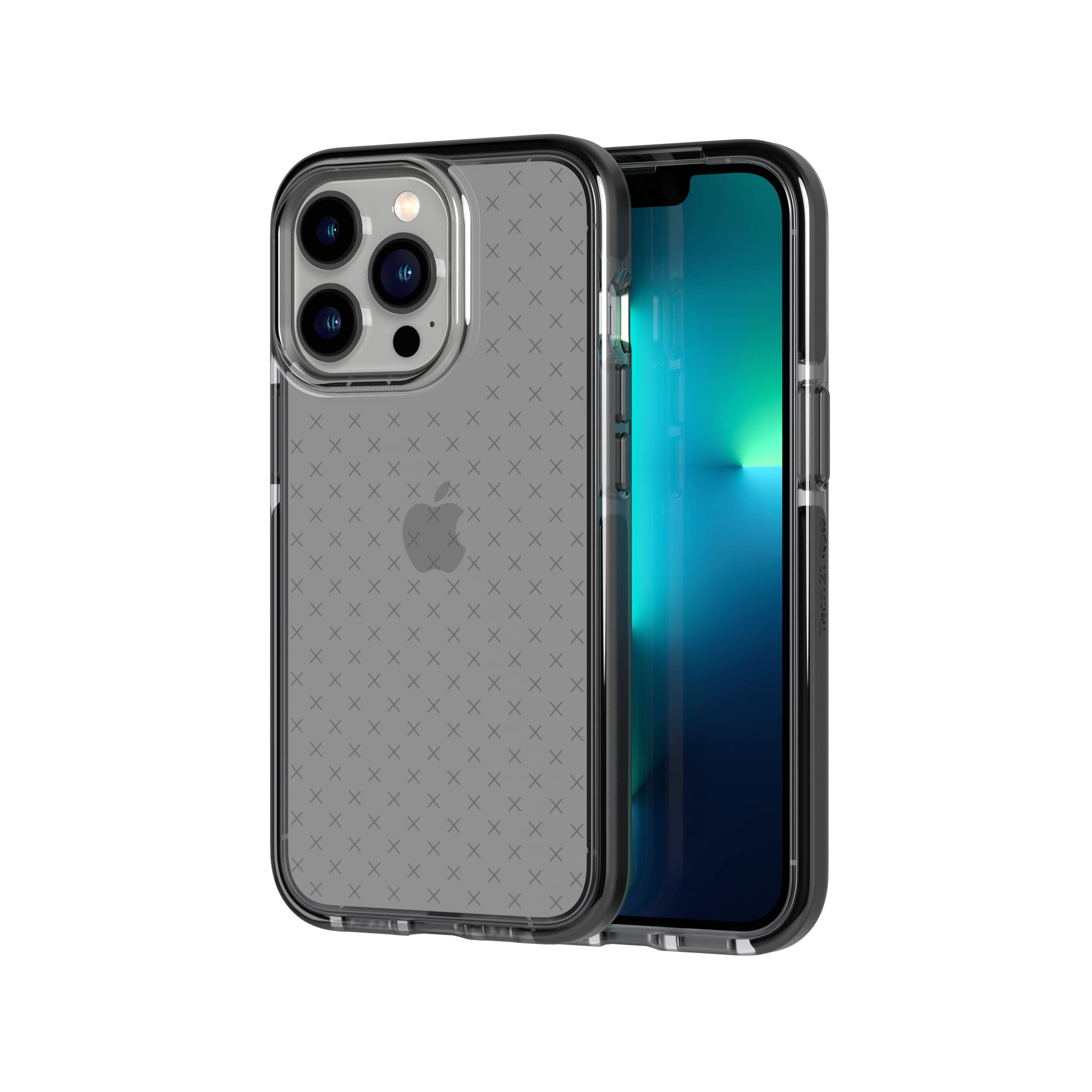 Tech21 Evo Check iPhone 13 Pro Case - Ultra Protective Shockproof Cover with 16ft Drop Protection (Black) | Perfect for Outdoor Activities, Work & Travel