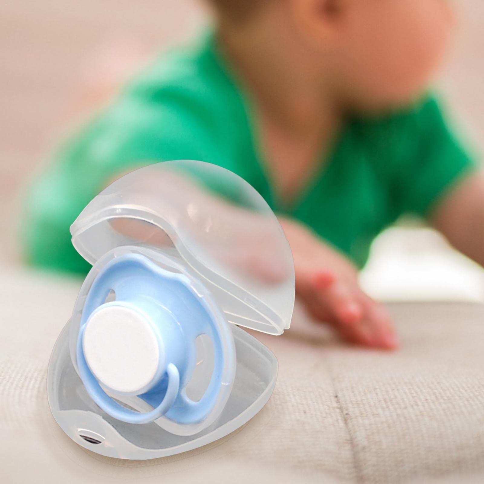 Ailopta 3-Pack Baby Pacifier Holder Case - BPA-Free Transparent Soother Storage Box with Nipple Shield - Portable Pacifier Organizer for Travel, Daycare & On-the-Go Parents