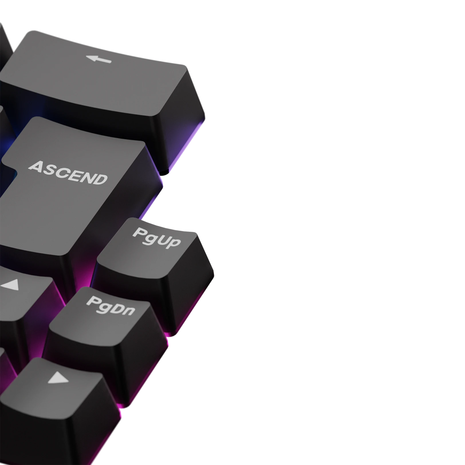 Premium Classic Black Keycaps for Mechanical Keyboards - UK Layout | Durable PBT Material for Typing & Gaming