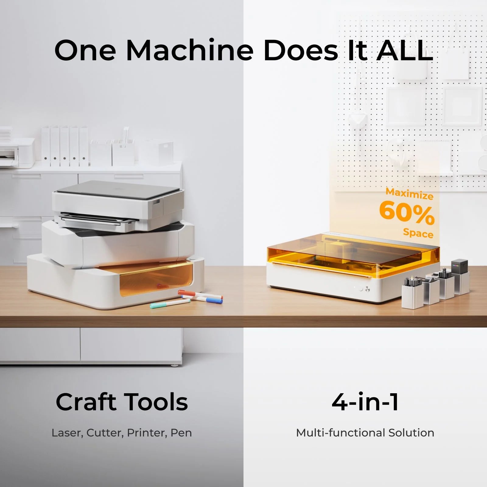 xTool M1 Ultra Basic Laser Engraver & Cutter Machine for DIY Crafts, Wood, Leather, Metal - Perfect for Home Projects, Small Business & Hobbyists