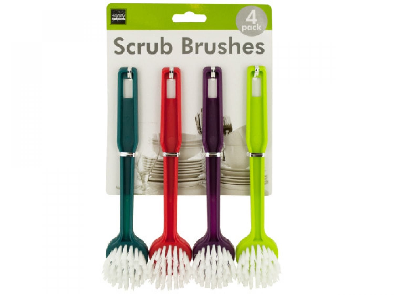 StarSun Depot Multi-Purpose Round Head Scrub Brushes - 48 Pack Heavy Duty Cleaning Brushes for Kitchen, Bathroom, Grill & Outdoor Use - Durable Household Cleaning Supplies with Ergonomic Handle